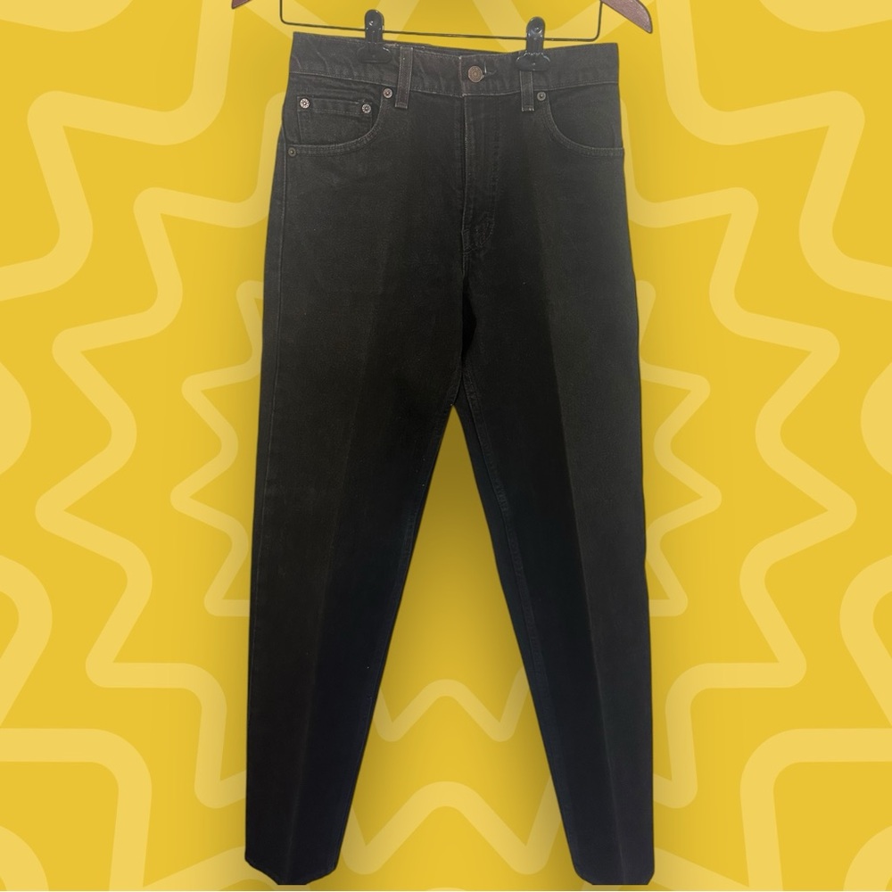 Vintage Levis 550 Relaxed Fit Tapered Leg Black Jeans-Size 29/34